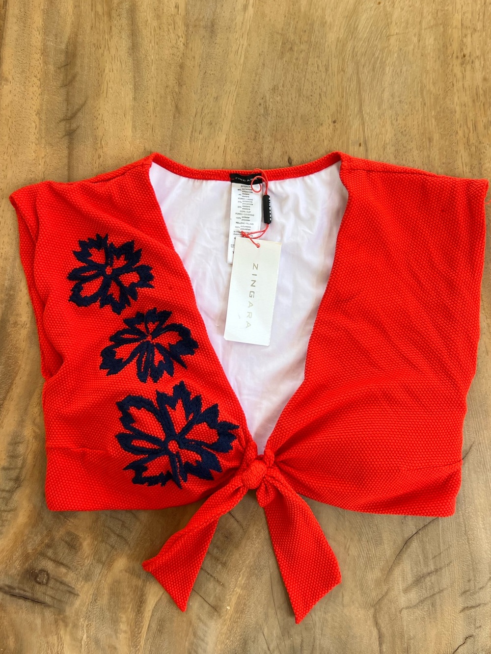 NWT zingara bathing suit top